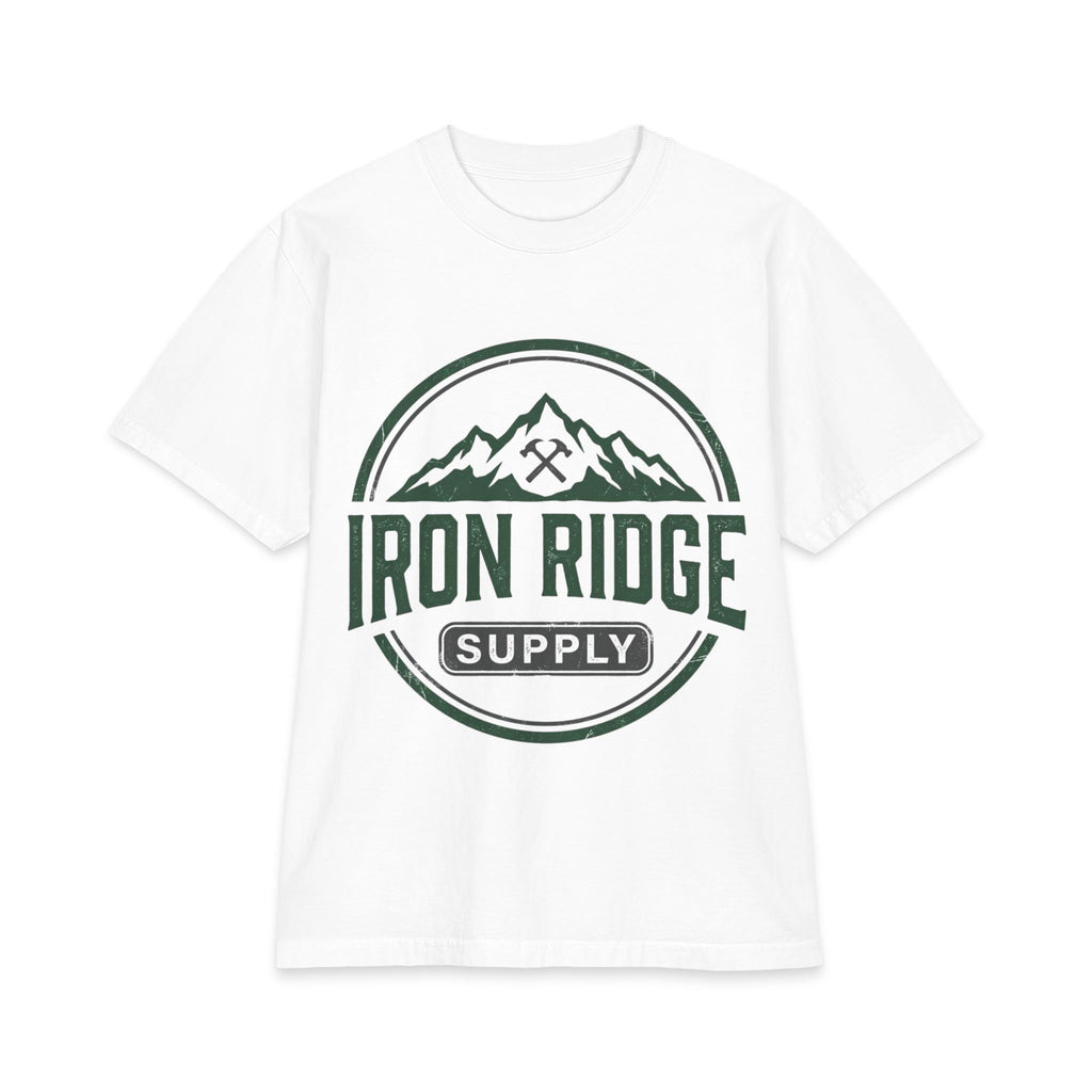 Iron Ridge Supply T‑Shirt — Mountain Logo Outdoor Workwear Tee