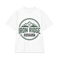 Iron Ridge Supply T‑Shirt — Mountain Logo Outdoor Workwear Tee